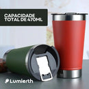 Copo Térmico Stainless com 470ml de Capacidade